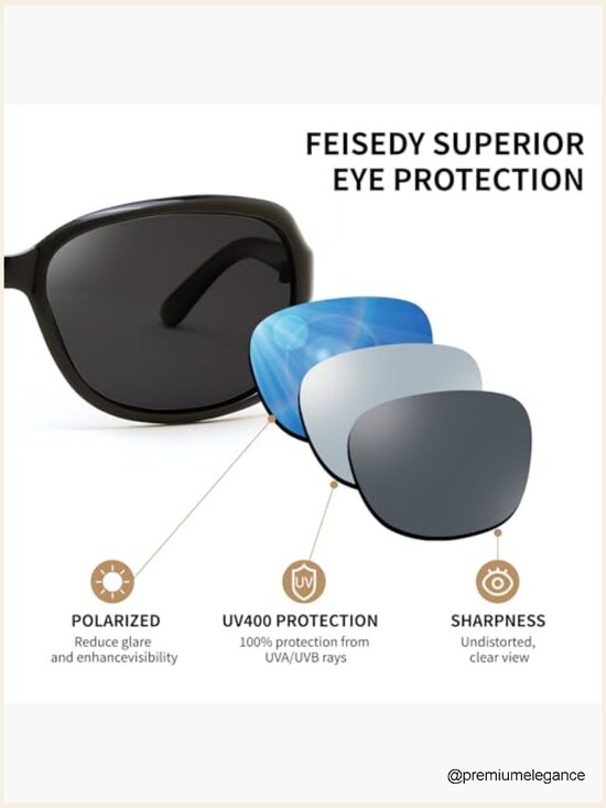 Classic Vintage Square Wraparound Polarized Sunglasses UV400 Protection main image 5